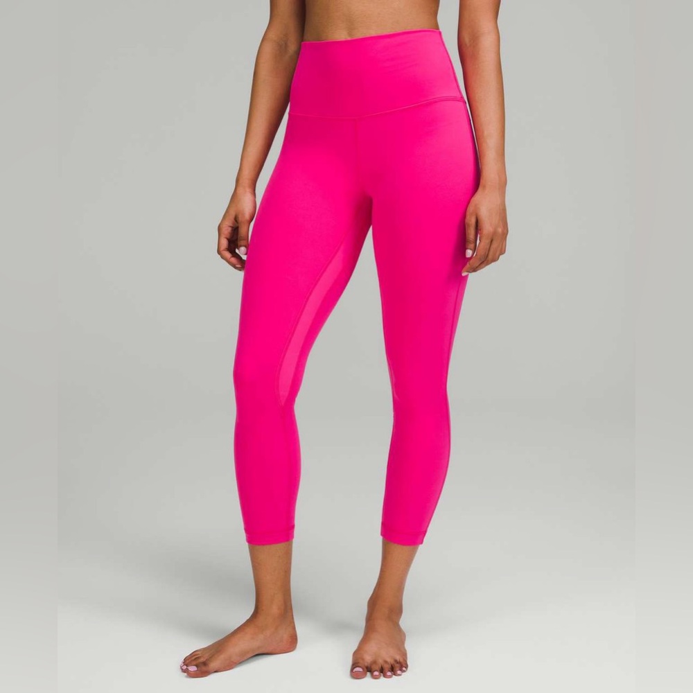 Sonic Pink align crop, Lululemon leggings -4